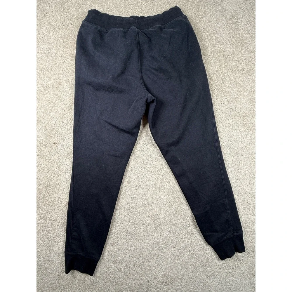 Champion Mens Joggers Black Fleece Sweatpants Large Logo Size Medium